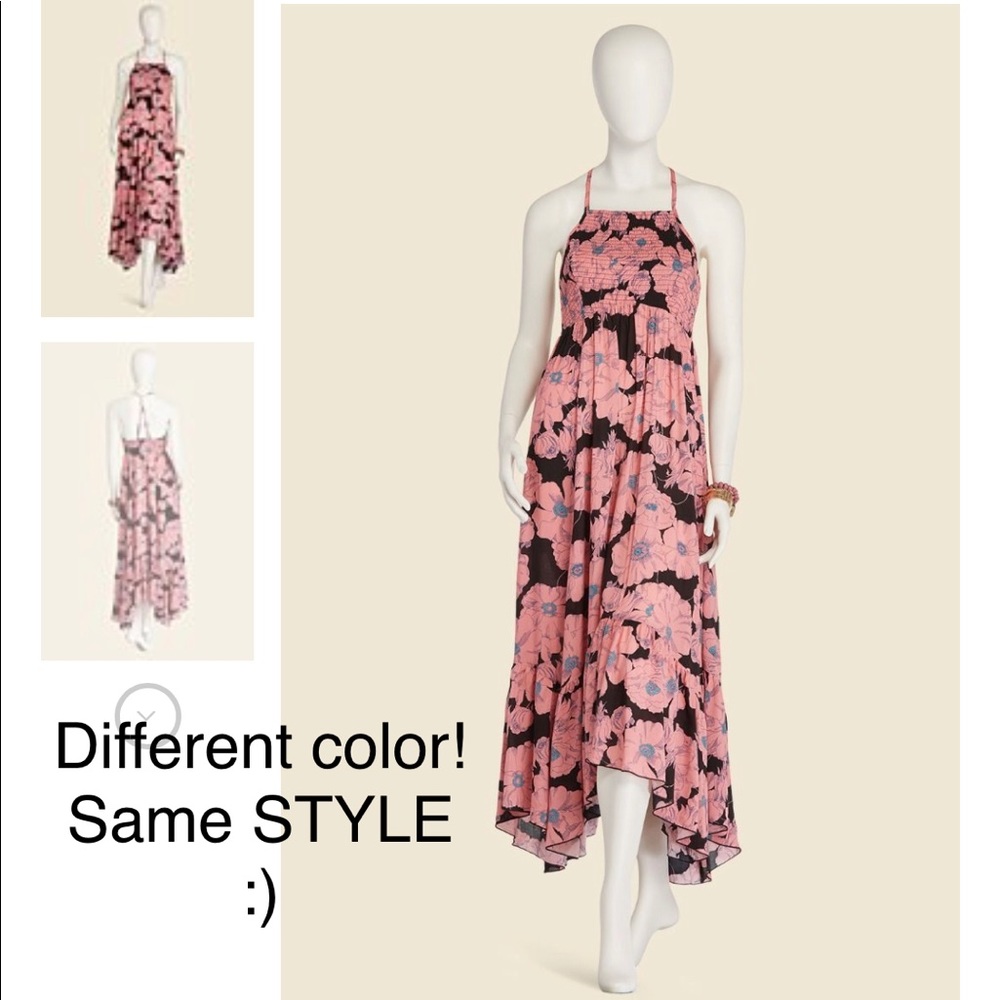 Free People BLUE Floral Maxi Dress -Evereve (NEW)